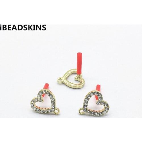 New arrival! 15x14mm 100pc Rhinestone Heart shape Earrings stud for HandMade Earrings Parts Jewelry Findings Jewelry DIY