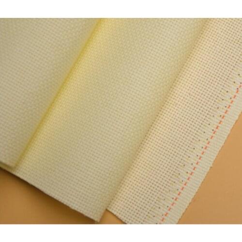 Oneroom 100% Cotton 14CT Cross Stitch / Embroidery Fabric Aida Cloth Canvas For Whites Red Black Navy Blue light Blue Beige