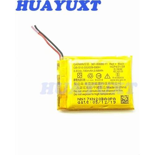 Original battery for Garmin 361-00086-11 3.8V 180mah 0.68wh for Garmin replair replacement parts