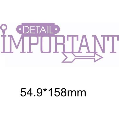 Special French Words Detail Important Arrow Frame Metal Cutting Dies New Product Making Cards 2019 Scrapbooking Paper Craft DIY