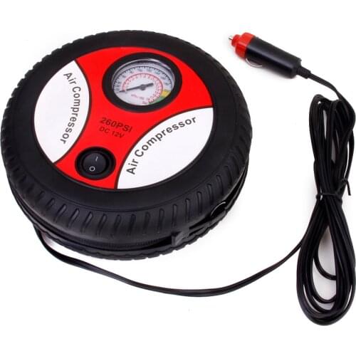 Portable 3 in 1 Mini Tire Inflator Air Compressor 260PSI DC12V Car Auto Pump
