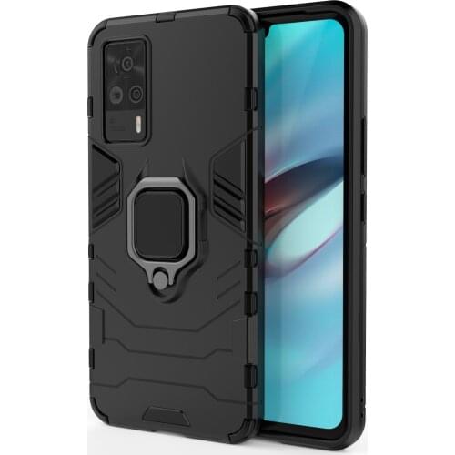 For VIVO S9 E Case Shockproof TPU Bumper Ring Holder Stand Armor Phone Cover