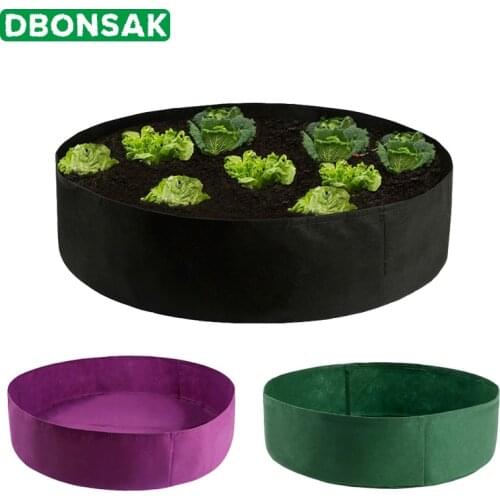 Vegetable Round Planting Container Grow Bags Breathable Felt Fabric Planter Pot for Plants Nursery Pot Home Garden Supplies