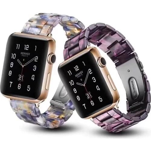 Watch Strap For Apple watch 6 5 4 band 42mm 38mm Transparent Correa belt for Iwatch 6 series 5 4 3/2 bracelet 44mm 40mmm