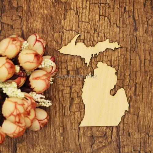 Michigan State - Multiple Sizes - Laser Cut Unfinished Wood Cutout Shapes