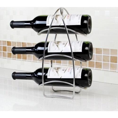 304 Stainless Steel Red Wine Rack Decoration Wine Bottle Rack Display Stand Wine Rack