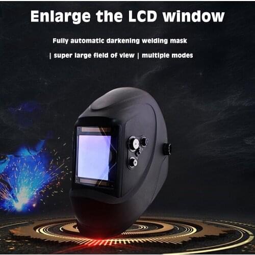 Welding Helmet Solar Automatic Darkening Welding Mask Large Windows 4 Sensors Electric Tools for Welding Machine