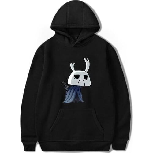 New Hollow Knight Print Hooded Hoodie Sweatshirt Men Women Cotton Long Sleeve Round Neck Clothes Casual Sweatshirt