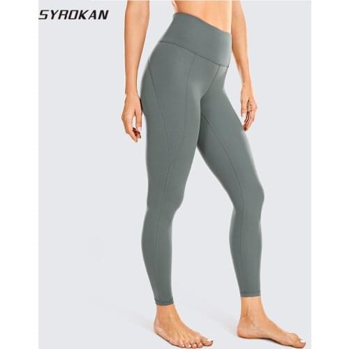 Womens Naked Feeling Soft Yoga Pants Brushed Yoga Leggings High Waisted Workout Tights Ultra Soft 25 Inches