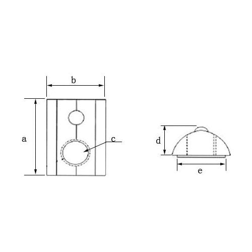 10-20pcs m3 m4 m5 M6 M8 T Spring Nut Half Round Elasticity Spring Nut Block for 2020 3030 4040 Aluminium Profile