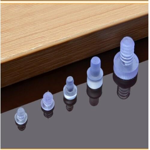 10pcs Cabinet anti collision particle embedded anti-collision particle thickness 3MM mute particle noise pad transparent rubber