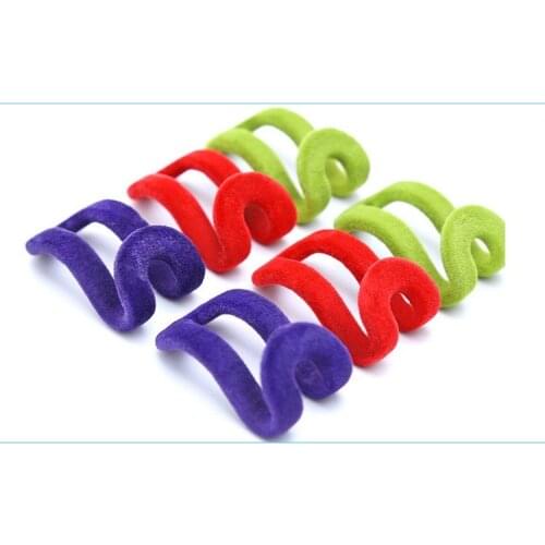 1000PCS Random Color!! Home Creative Mini Flocking Clothes Hanger Easy Hook Closet Organizer