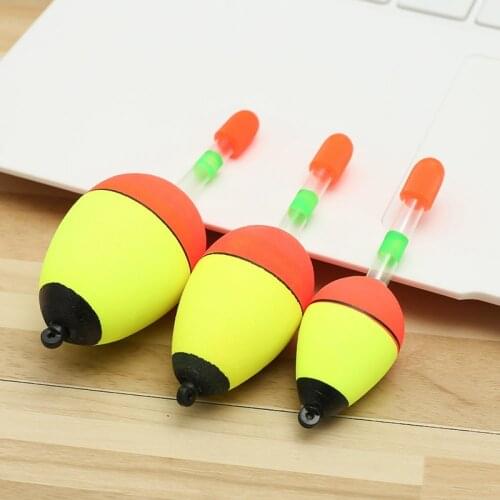 5pcs/lot 3g-80g Luminous Foam Fishing Float Buoyancy EVA Soft Fishing Float Night Fishing Light Stick Bobber Tackle