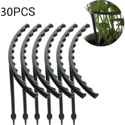 6pcs 30pcs Plant Support Rings Vine Climbing Rack Durable Vegetable Plant Support Cage Potted Plant Trellis Bracket Garden Tools