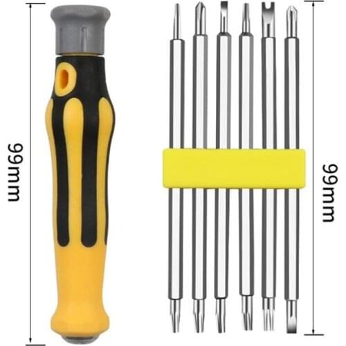 6hl1 Set Security Tamper Proof Magnetic Screwdriver Drill Bit Hex Torx Screwdriver Bits Flat Head Hand Tools Screwdriver Set