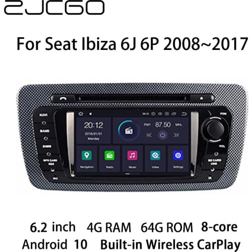 Car Multimedia Player Stereo GPS DVD Radio Navigation Android Screen for Volkswagen for Seat Ibiza 6J 6P 2008~2017