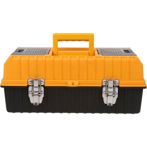 17" Large Plastic Tool Box 3 Layer Storage Hardware Toolbox Home Multifunction Car Repair Container Case