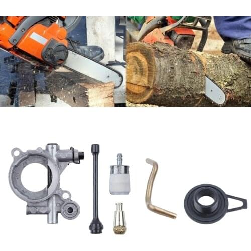 Oil Pump Worm Gear Oil Hose Line Filter Kit for husqvarnaE 365 371 372 XP 372XP 362 Chainsaw Replacement Parts