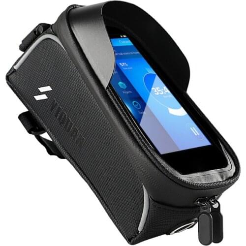 MTB Road Rainproof Bike Head Tube Pack 6.5 Inch Touch Screen Bicycle Bags Handlebar Cell With Mobile Phone Case Holder