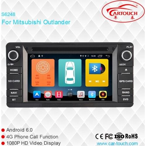 Two Din 6.2 Inch Car DVD Player For MITSUBISHI/OUTLANDER/LANCER/ASX 2013- With 3G Host GPS Navigation BT IPOD Radio Free Maps
