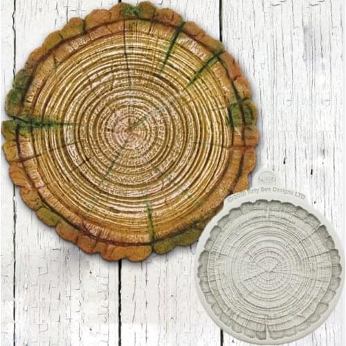 Medium Log Textured Silicone Mould Fondant Cake Decor Tool Silicone Mold Sugarcraft Chocolate Baking Tool For Cake Gumpaste Form