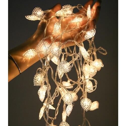 Hearts String Light for Valentines Day XMAS Wedding Party Fairy Lights Bedroom Deco Patio Lights Outdoor Led Light Home Decor