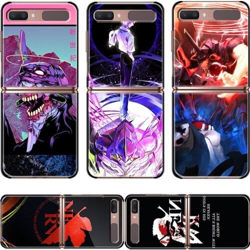 Hot Anime EVA For Samsung Galaxy Z Flip 3 5G Black Mobile Shockproof Hard Capa Fundas Phone Case