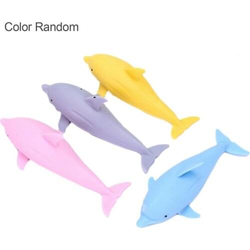 Fidget Toys Highly Simulated TPR Dolphin Shape Stress Relief Squeeze Toy Animal Ornaments Decompression Gifts