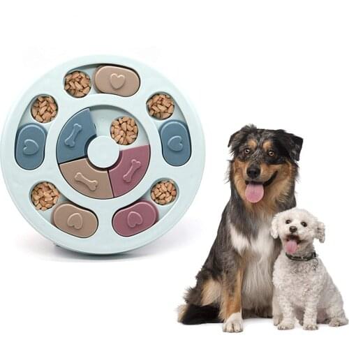 Dog Puzzle Toys Slow Feeder Interactive Increase Puppy IQ Food Dispenser Slowly Eating NonSlip Bowl Pet Cat Dogs Training Game
