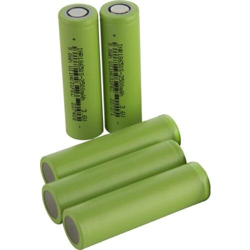 5pcs 2500mAh 3C 18650 3.7V Li-ion power Battery cell rechargeable 7.5A Apply o Electric bicycle ebike Scooter
