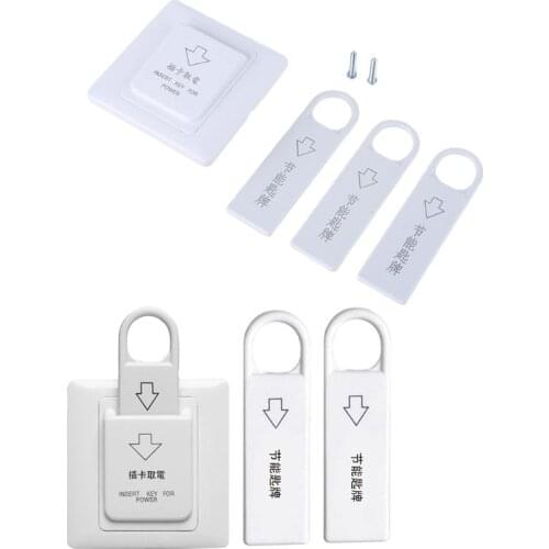 Type 86 Plug in Magnetic Card Switch for Energy-saving Insert Key with 3 Cards Office Building Hotel Apartment Switch