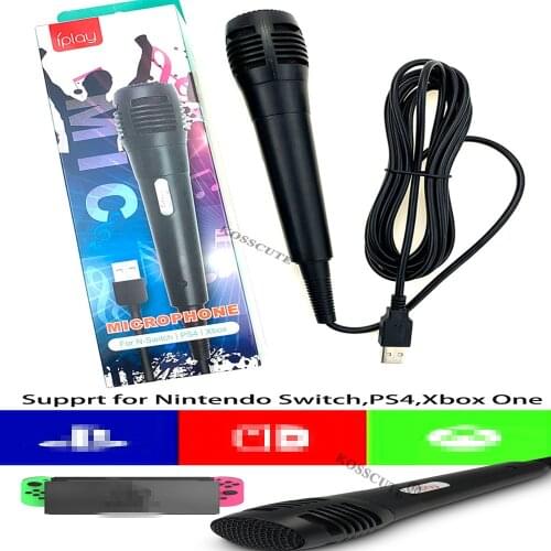 2021 New USB Wired Microphone for Nintendo Switch NS PS4 Xbox PC Computer Condenser Recording Karaoke Mic Microfone Ultra-wide