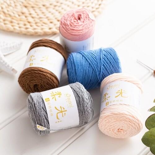 40g Soft Cotton Knitted Baby Sweater Scarf Cotton Wool Yarn Hand Knitting DIY Colorful Craft Yarn For Crochet Anti-pilling