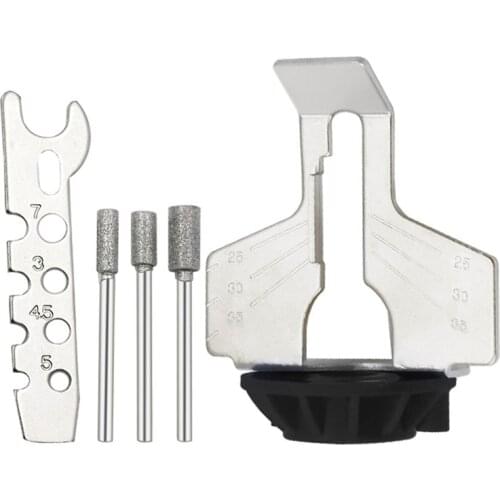 5PCS/Set Chainsaw Sharpening Kit Electric Grinder Sharpening Polishing Attachment Set Saw Chains Tool Chainsaw Sharpener