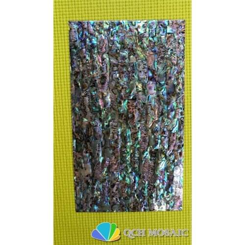 New Zealand paua shel mother of pearl laminate sheet for musical instrument and wood inlay qch132 shinning surface black back