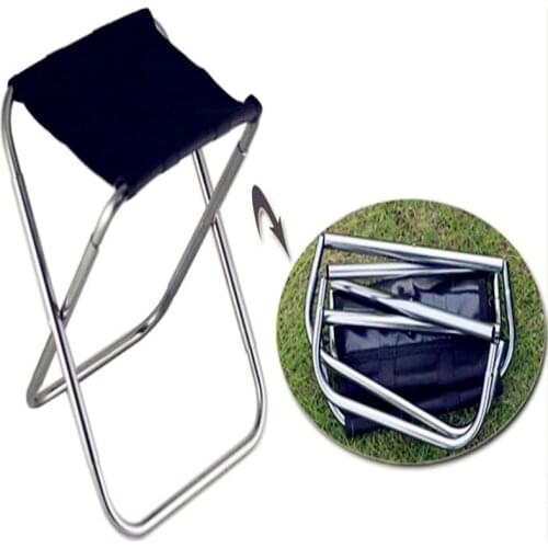 Newest Outdoor ultra-light folding adjustable stool portable strong fishing camp stool chair MINI aluminum counter stools