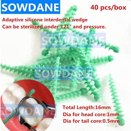 Disposable Dental Adaptive Silicone Interdental Wedge Dental Matrice Matrix Wedges Medical Silicone Autoclaved Dentist Materials