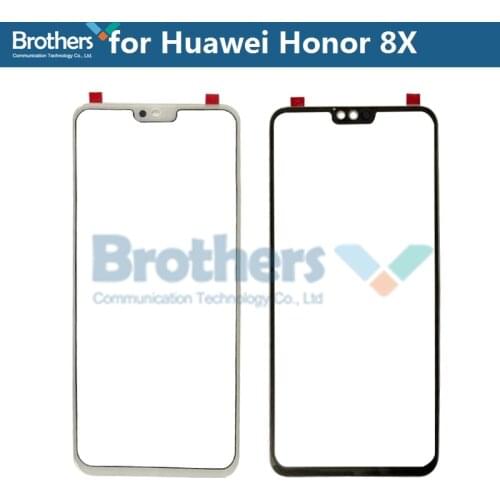 Front Outer Glass Lens For Huawei Honor 8X Touch Screen Glass for JSN-L21 L22 L23 L42 AL00 Front LCD Glass Lens Replacement New