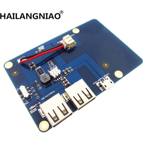 Lithium Battery Pack Expansion Board Power Supply with Switch for Raspberry Pi 3,2 Model B,1 Model B