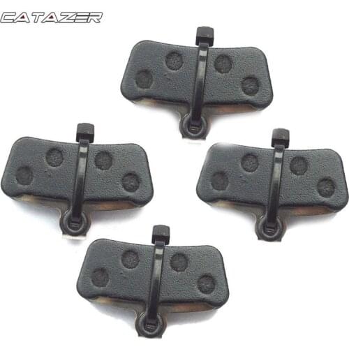 Catazer 4 Pairs Semi Metal Bicycle Disc Brake Pads for Avid / Sram Xo Xo Trail with Spring Bicycle Accessories