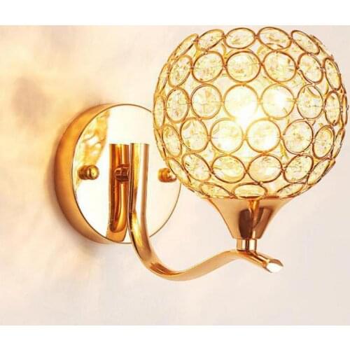 Supply European style Modern Crystal Wall Lamp Foreign Trade Lighting Dining Room Hallway Porch Balcony Modern Wall Light