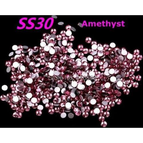 SS30(6.3-6.5mm) 288pcs/Lot Flat Back Non Hotfix Rhinestones Nail Art Rhinestones Craft DIY Free shipping