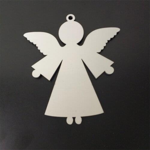 Sublimation blank heat transfer printing Christmas decoration pendant MDF two-sided printing new DIY gifts 100/lot