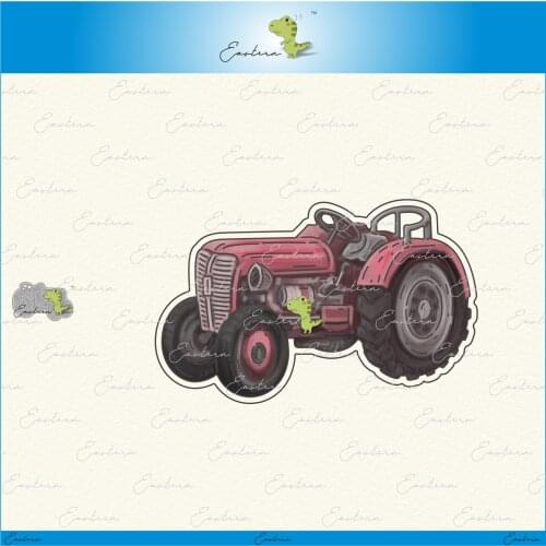 Tractor metal cutting dies 2021 new diy die molds Scrapbooking Paper Making die cuts crafts large die