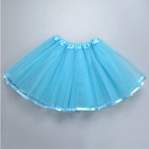 2020 new year Sweet Girls Tutu Skirts Baby Girls Fluffy Pettiskirts Skirt Princess Girl Ball Gown skirt Dance Wear Party blue