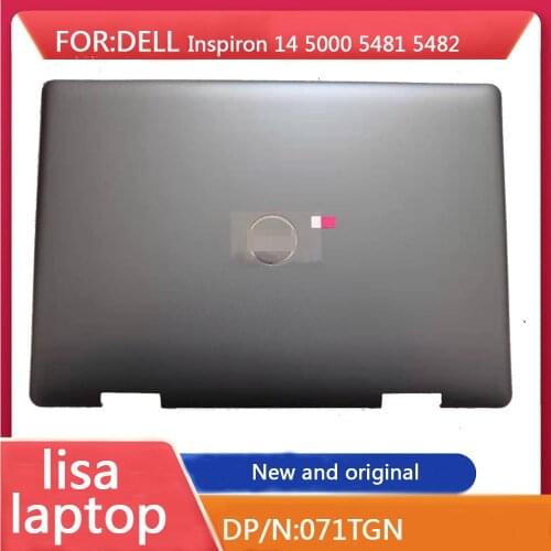 For Dell inspiron 14 5481 5482 2 in 1 LCD screen back cover laptop A shell silver 71TGN 071TGN