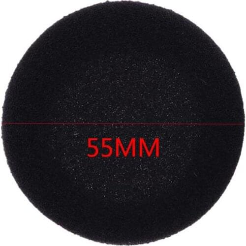 10pcs Wholesale 55mm Replacement Protein Leather Foam Ear Pads Sponge Earpad Headphone Cover For Headset 2.15" Dropshipping