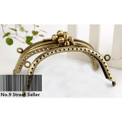 10pcs DIY 14cm Press Surface Three Layers Metal Purse Frame Handle for Bag Sewing Craft Tailor Sewer