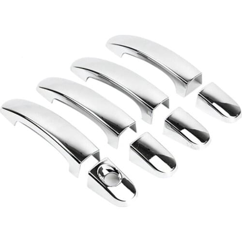 4PCS for Ford Ranger Everest 2012+ Car Chrome Door Handle Cover Trim Decorator Sticker Exterior Accessories