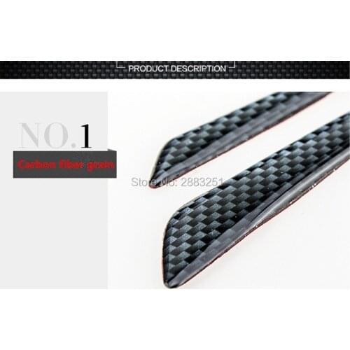 4PC Car Styling Bumper Strips Carbon Fiber Door Anti-Rub Stickers for BMW Benz Audi Mini ALFA ROMEO Skoda Vw Volvo accessories